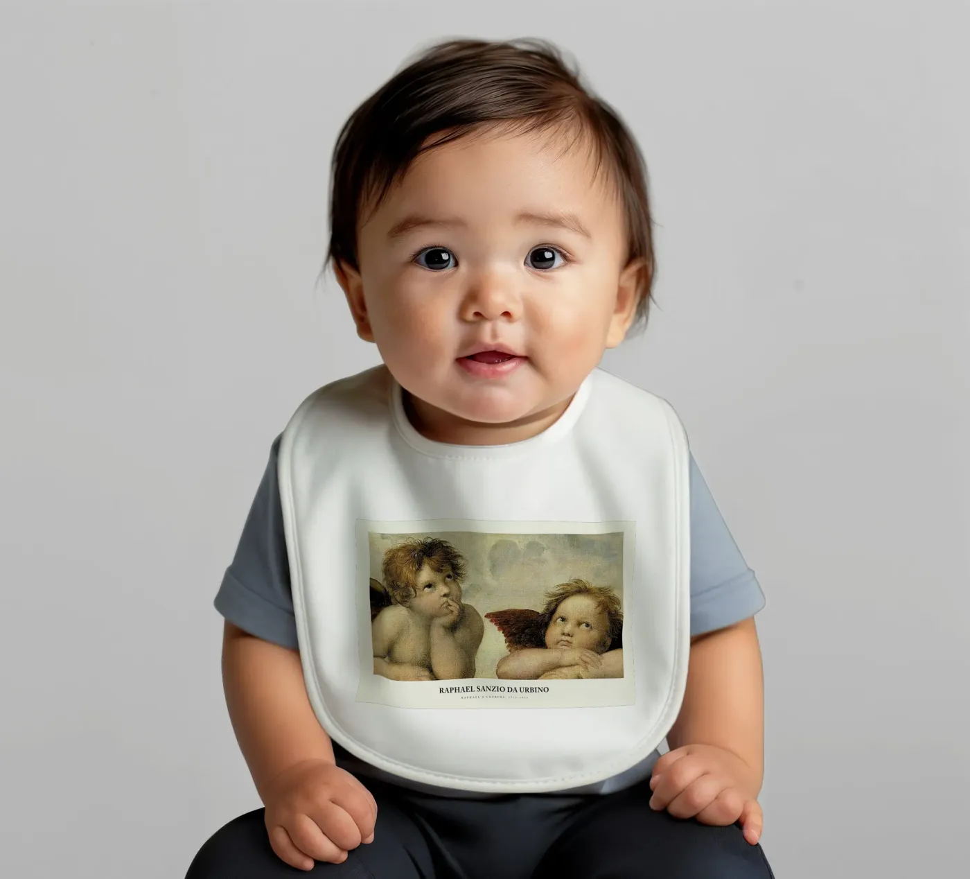 Raphael - Raphael's Cherubs baby slabbetje van Vintage by JUNIQE