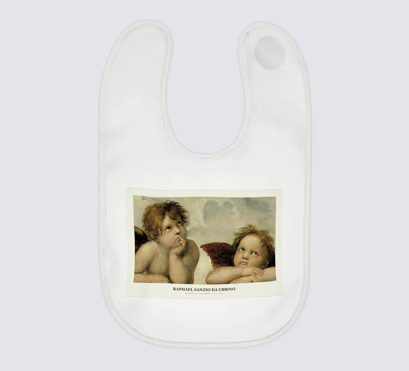 Raphael - Raphael's Cherubs baby slabbetje van Vintage by JUNIQE