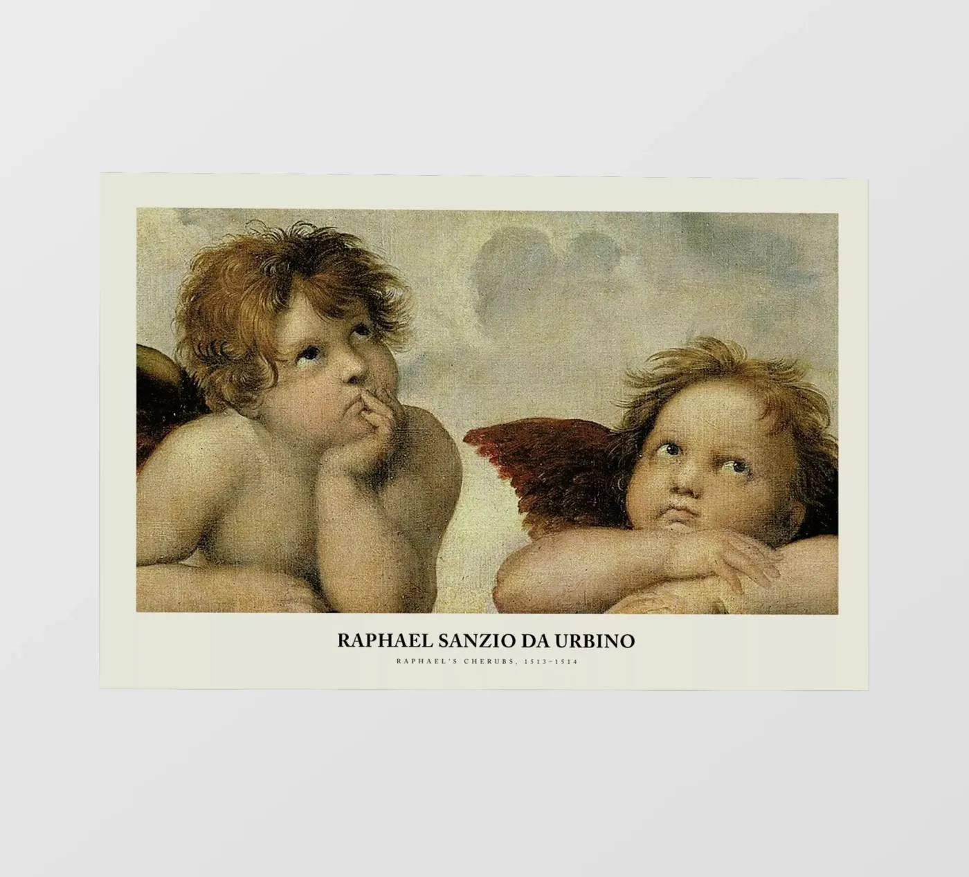 Raphael - Raphael's Cherubs pellicola backlit da Vintage by JUNIQE