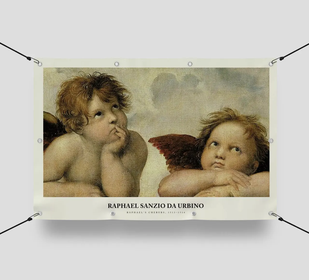 Raphael - Raphael's Cherubs telo in pvc da Vintage by JUNIQE