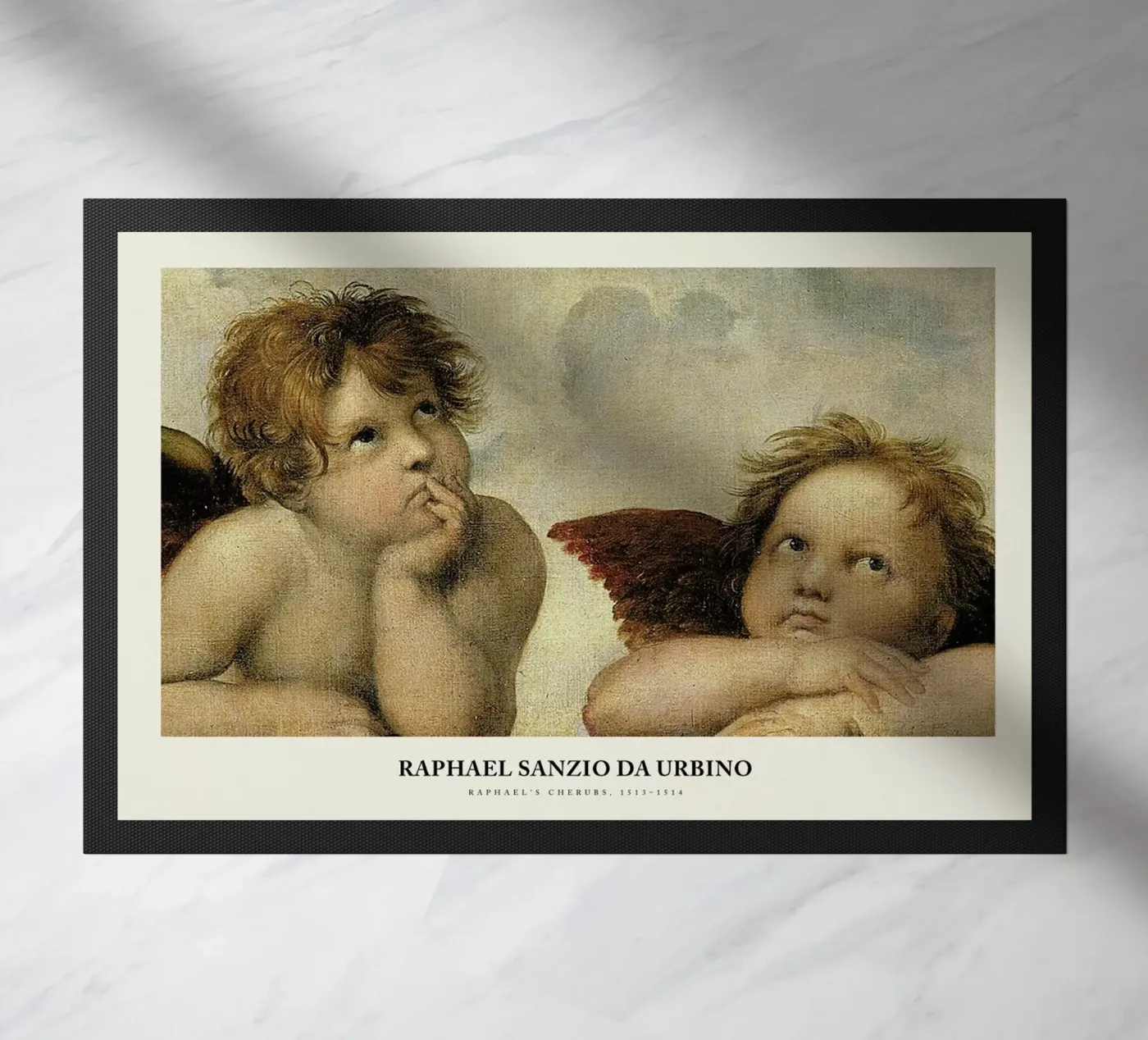 Raphael - Raphael's Cherubs deurmat van Vintage by JUNIQE
