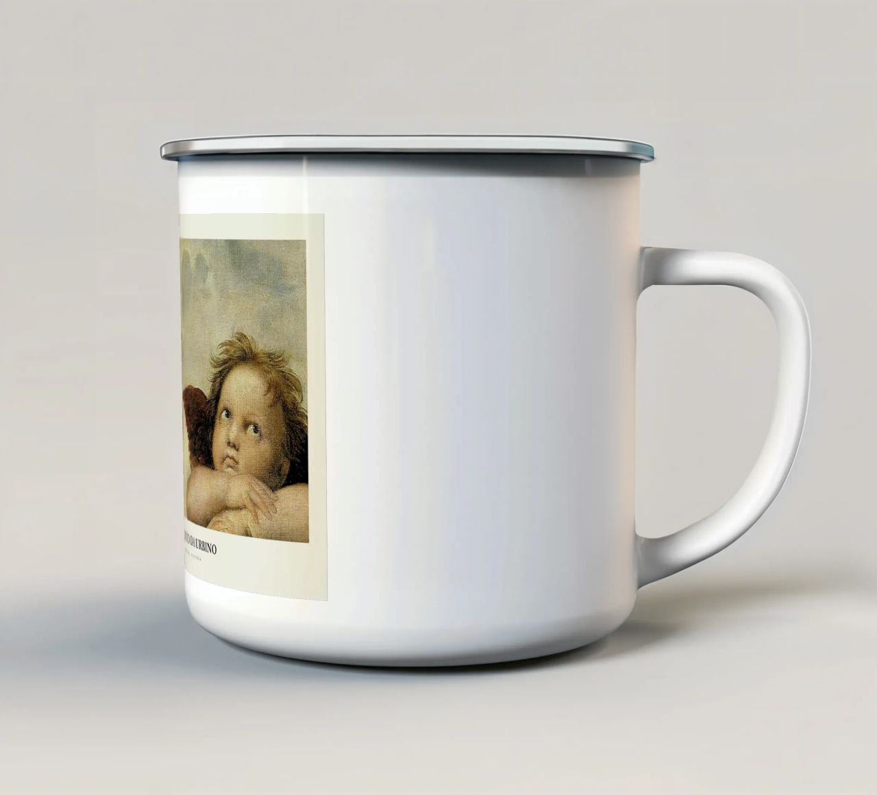 Raphael - Raphael's Cherubs tazza in smalto da Vintage by JUNIQE