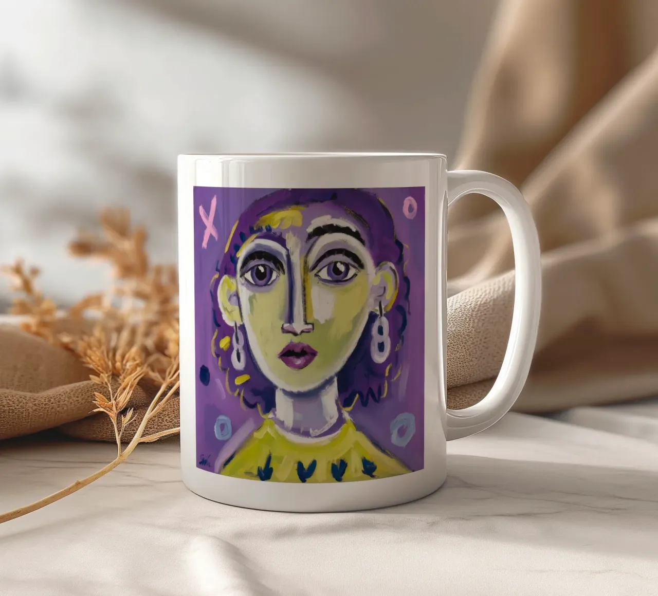 Sogno viola tazza in ceramica da Lunar Templar