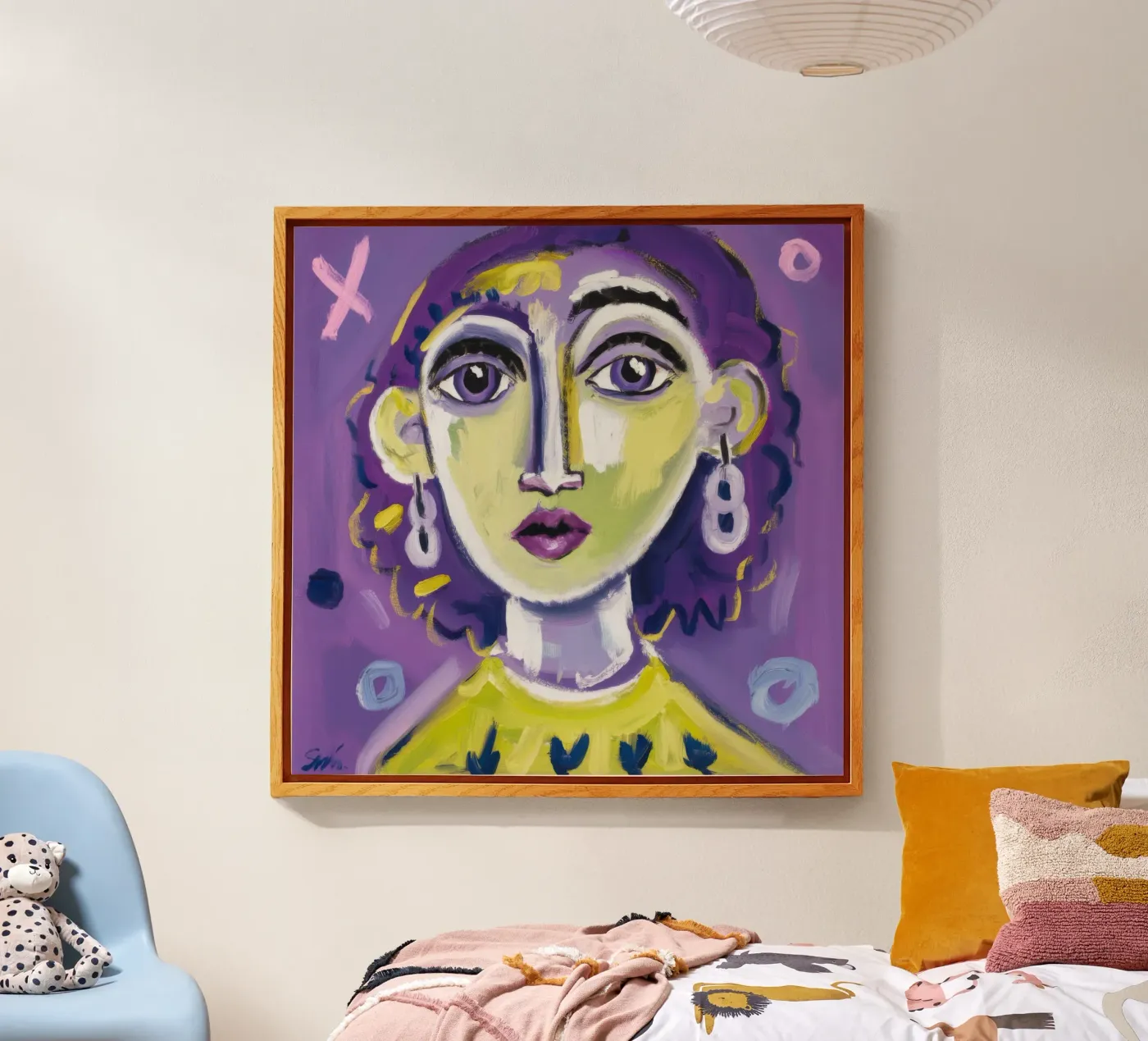 Paarse droom acryl van Lunar Templar