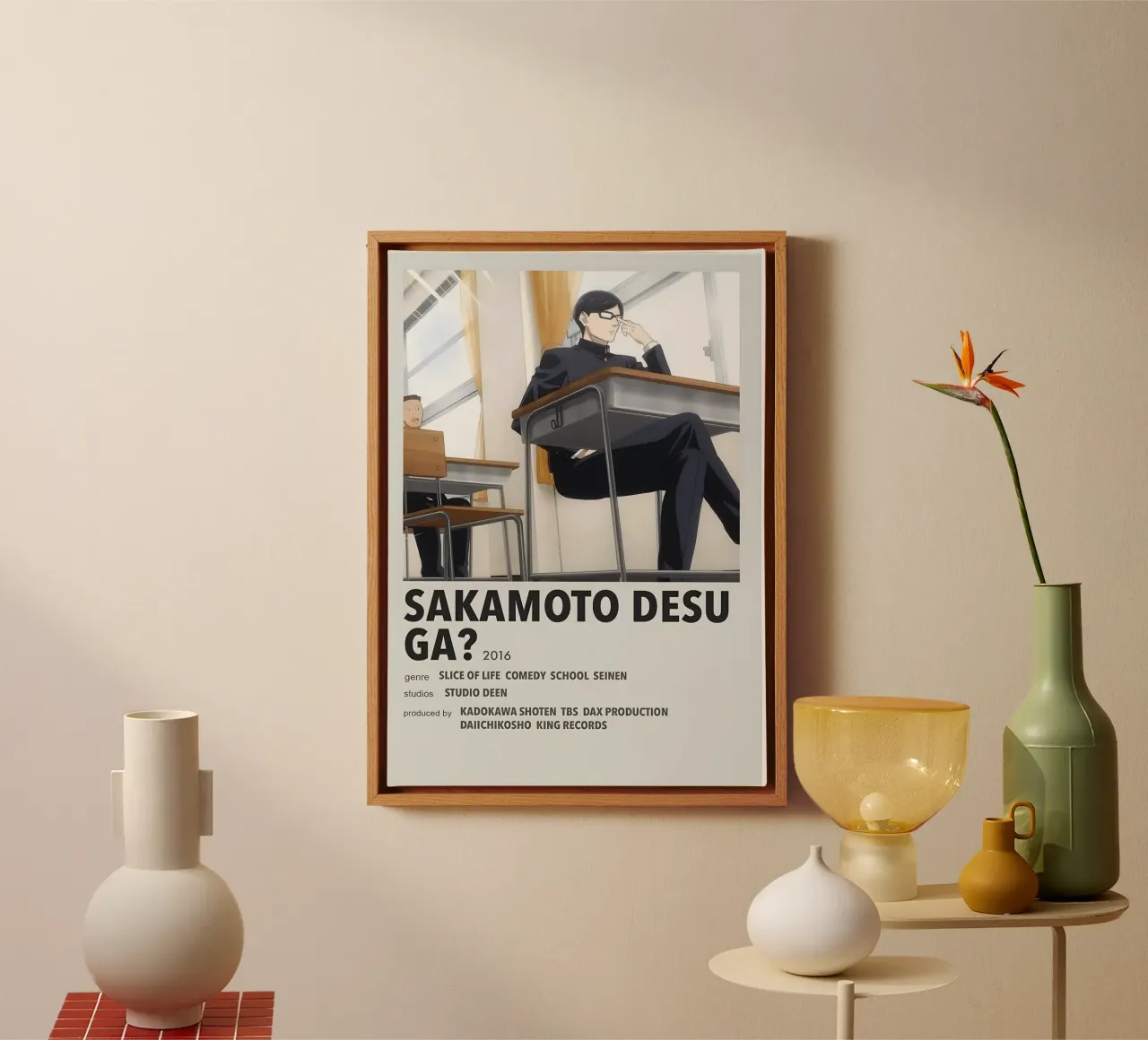 SAKAMOTO DESU GA? 2016 tela con Cornice a cassetta da Totoya