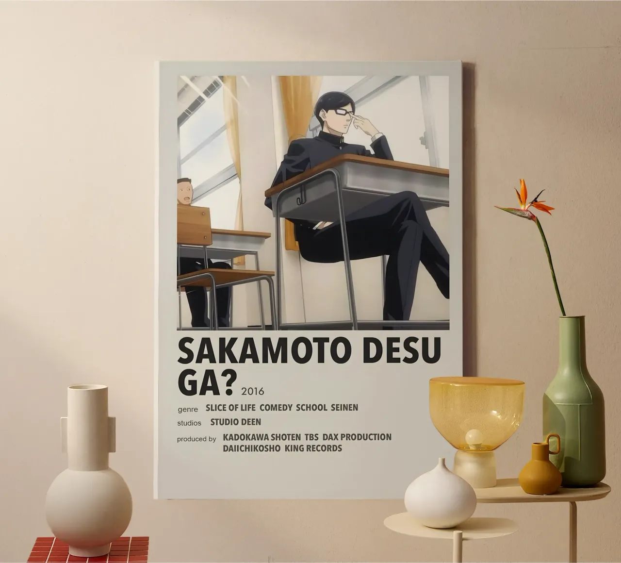 SAKAMOTO DESU GA? 2016 tela con Cornice a cassetta da Totoya