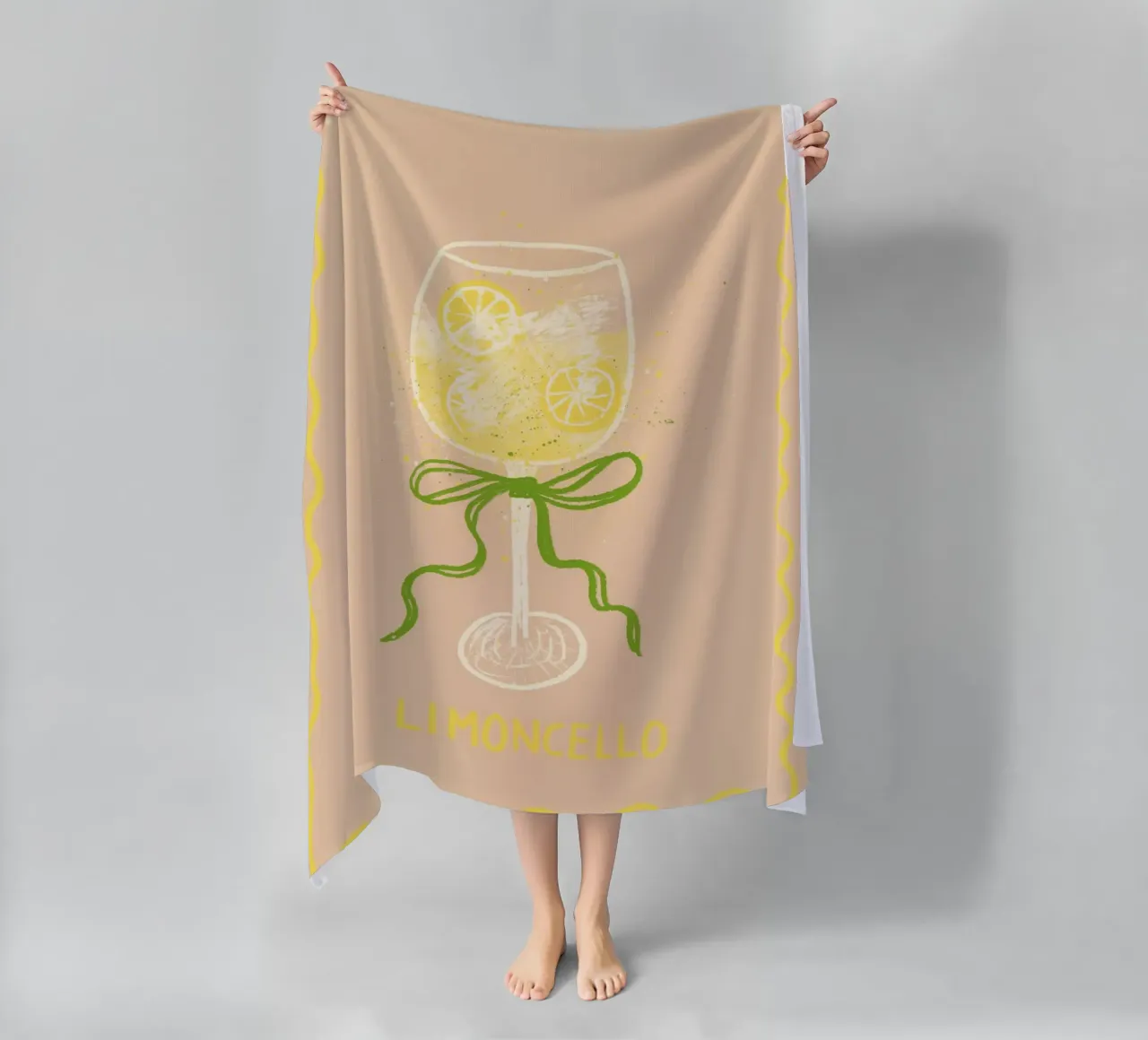 Limoncello telo mare da Studio Dolci