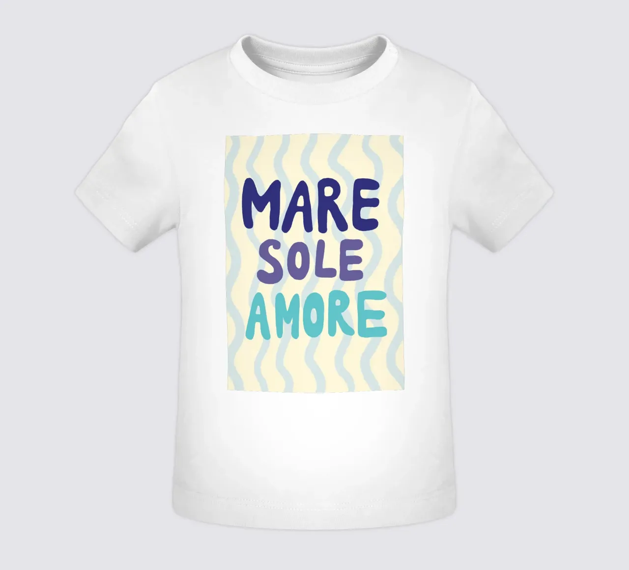 Mare sole amore maglietta neonato da Studio Dolci