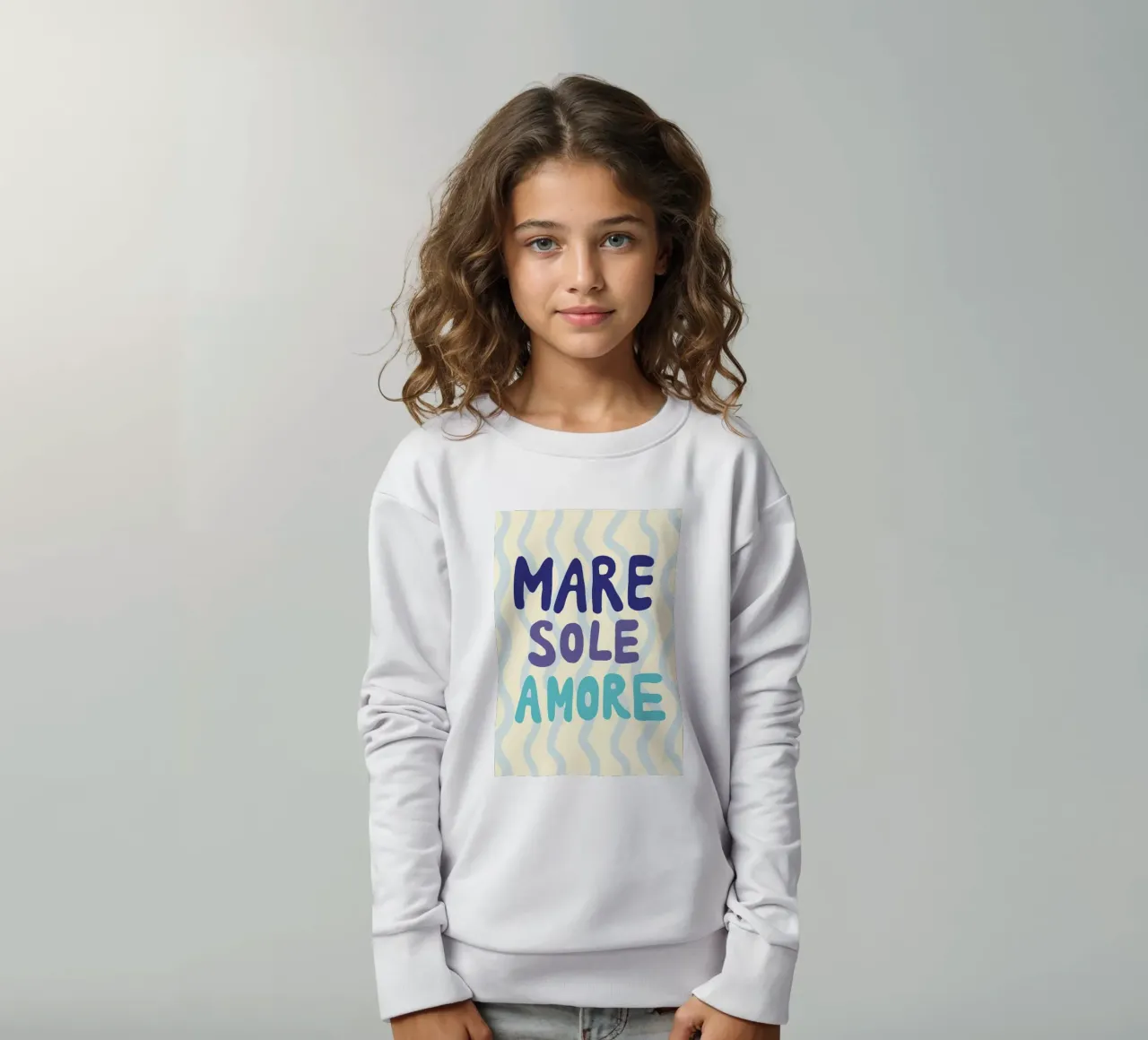 Mare sole amore felpa bambino da Studio Dolci
