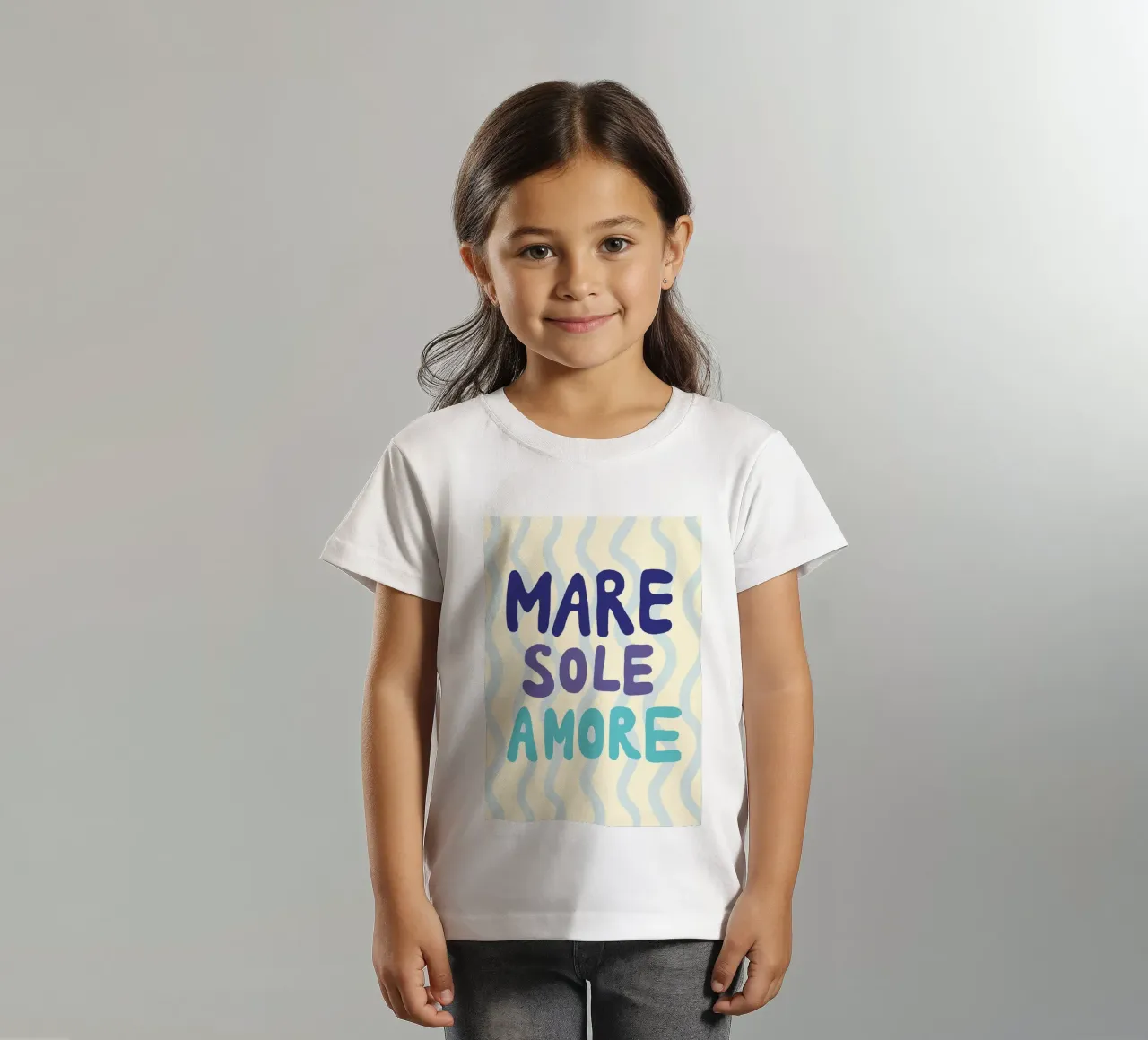 Mare sole amore kids t-shirt by Studio Dolci