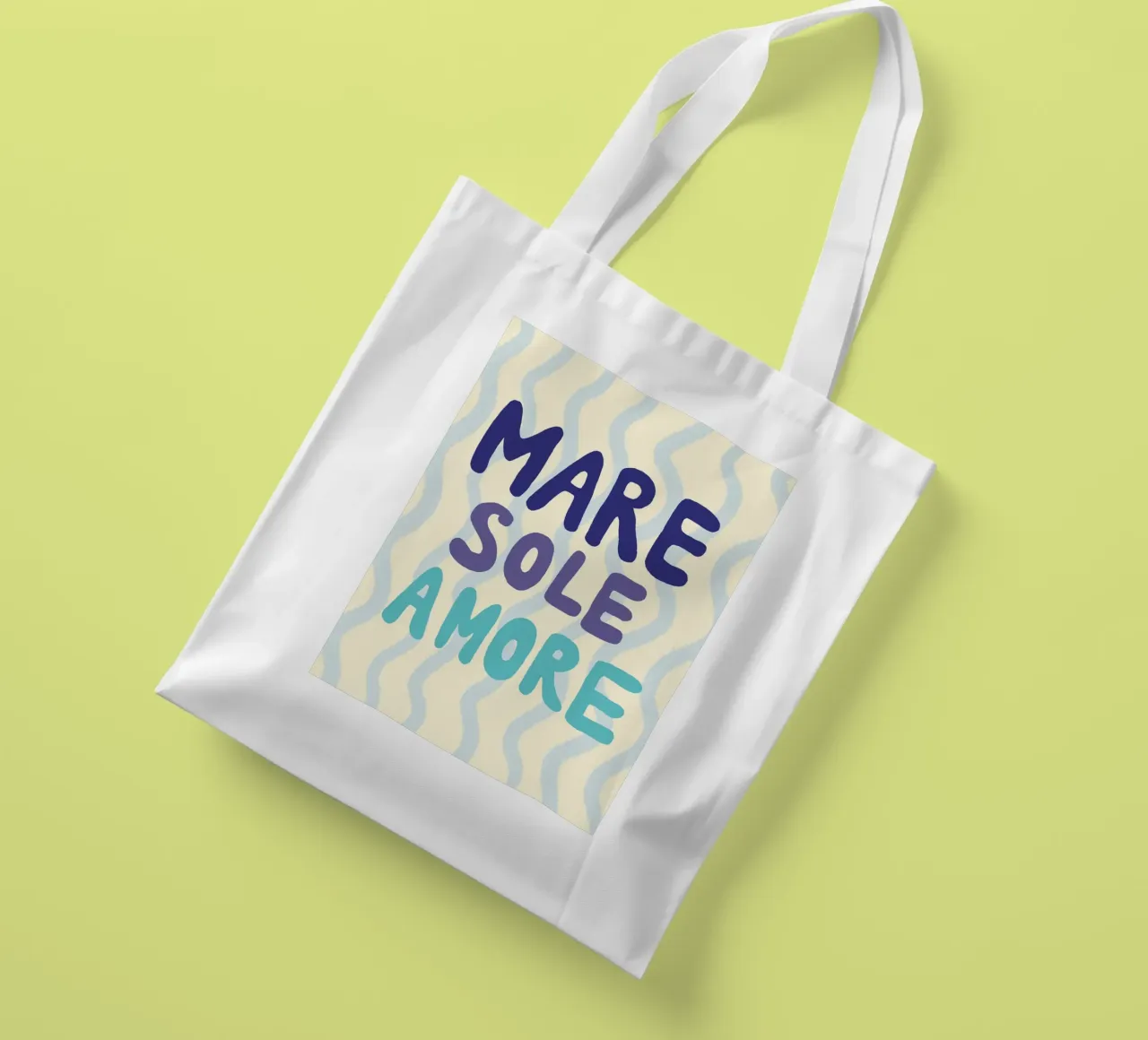 Mare sole amore tote bag by Studio Dolci
