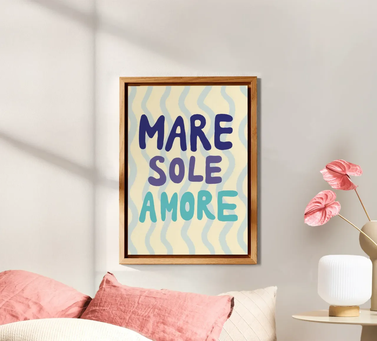 Mare sole amore alluminio dibond da Studio Dolci