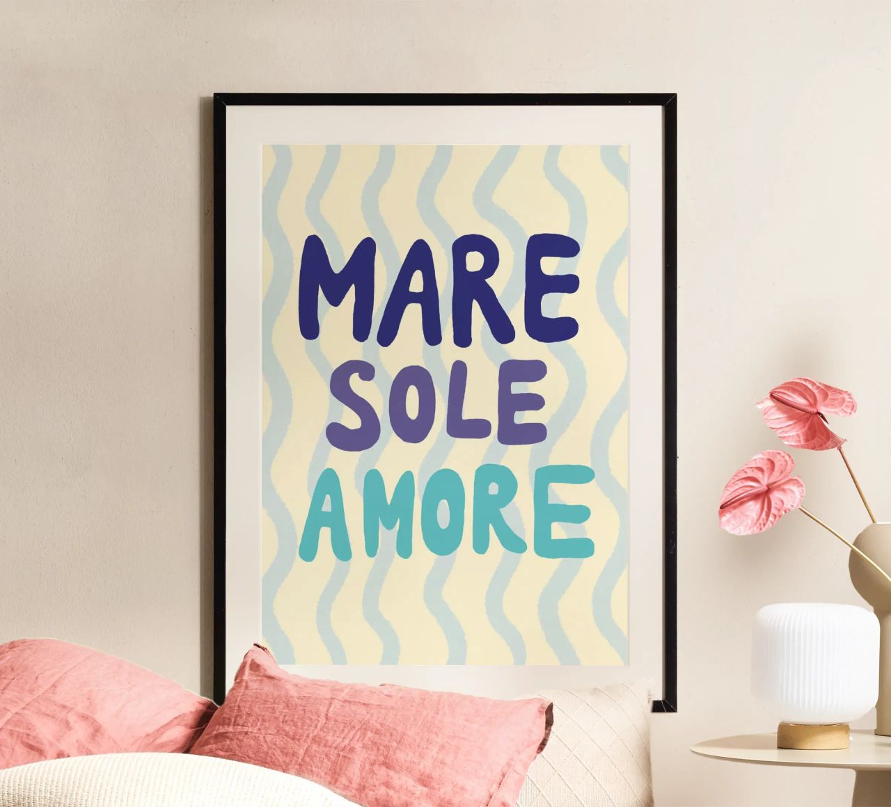 Mare sole amore Poster von Studio Dolci