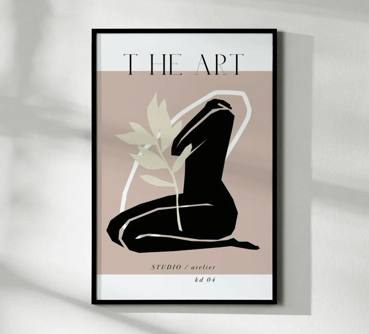 The Art No 4 poster con telaio in plastica da KRUTH DESIGN