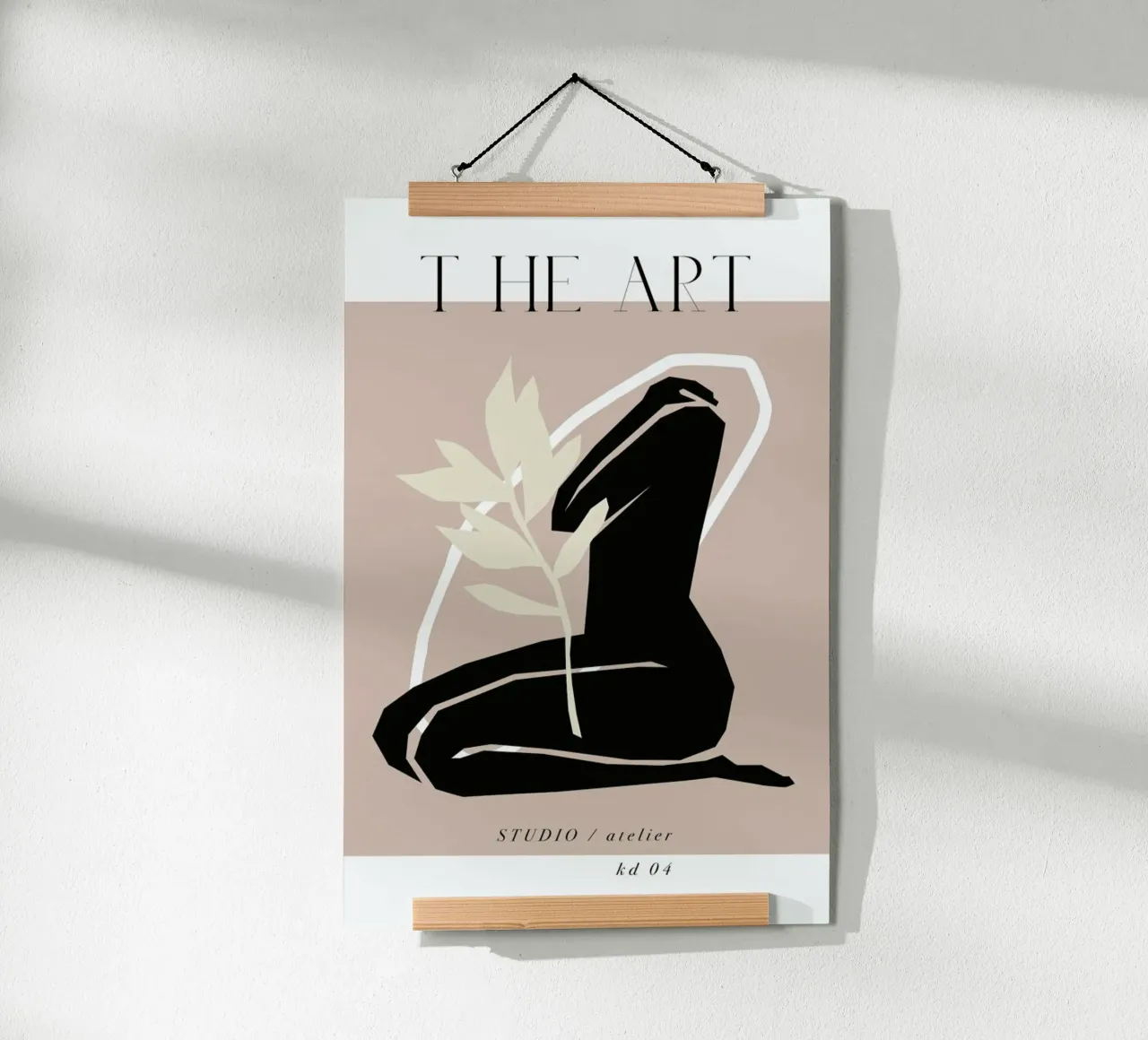 The Art No 4 poster con telaio in plastica da KRUTH DESIGN