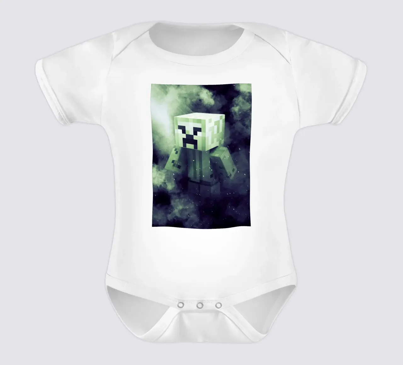 creeper minecraft body neonato maniche corte da FreeArtStudio