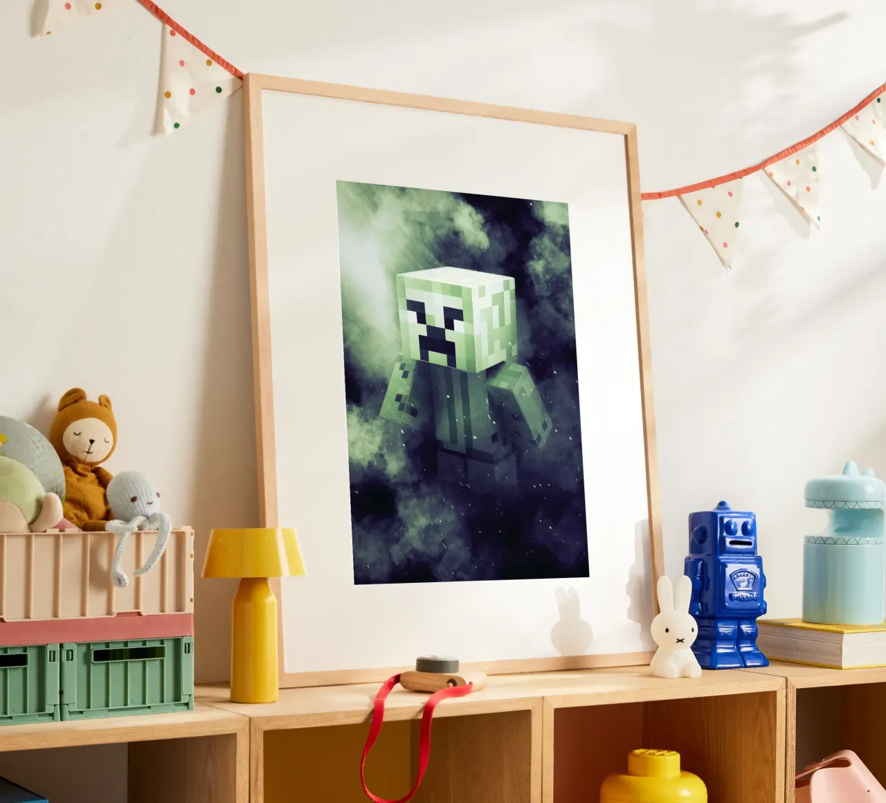 creeper minecraft carta hahnemühle da FreeArtStudio