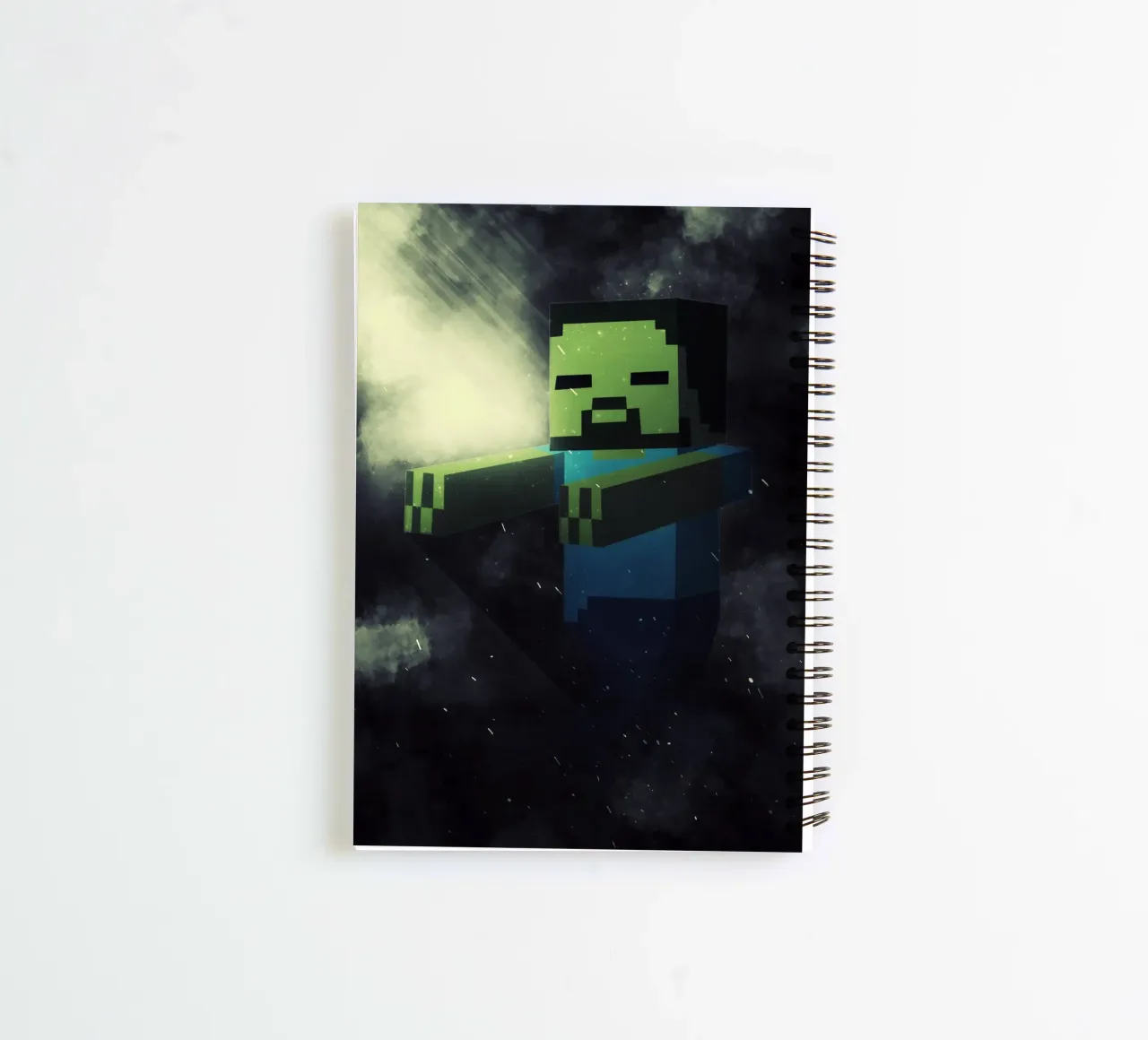 Steve zombie spiral notebook by FreeArtStudio