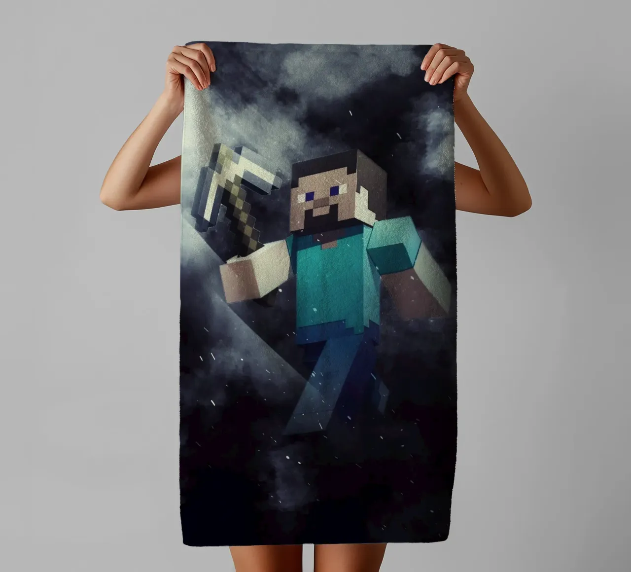 Steve Minecraft asciugamano da bagno da FreeArtStudio