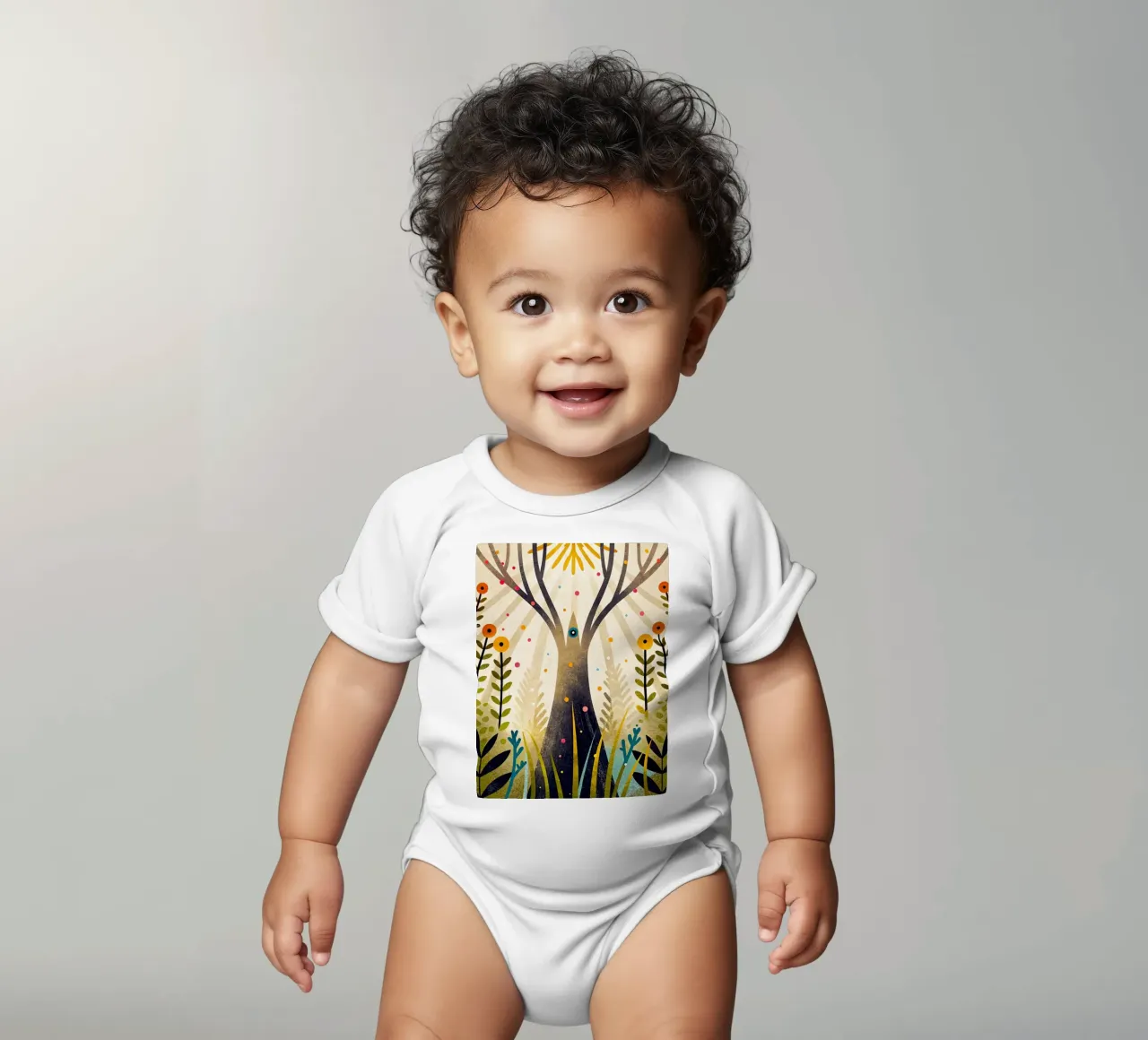 All'albero della vita body neonato maniche corte da 🐹 BABY ART PRINTS