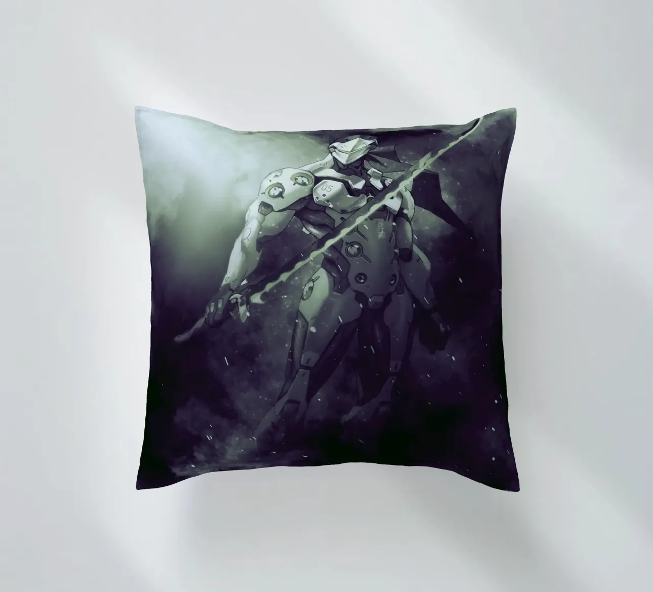 Genji Overwatch cuscino da FreeArtStudio