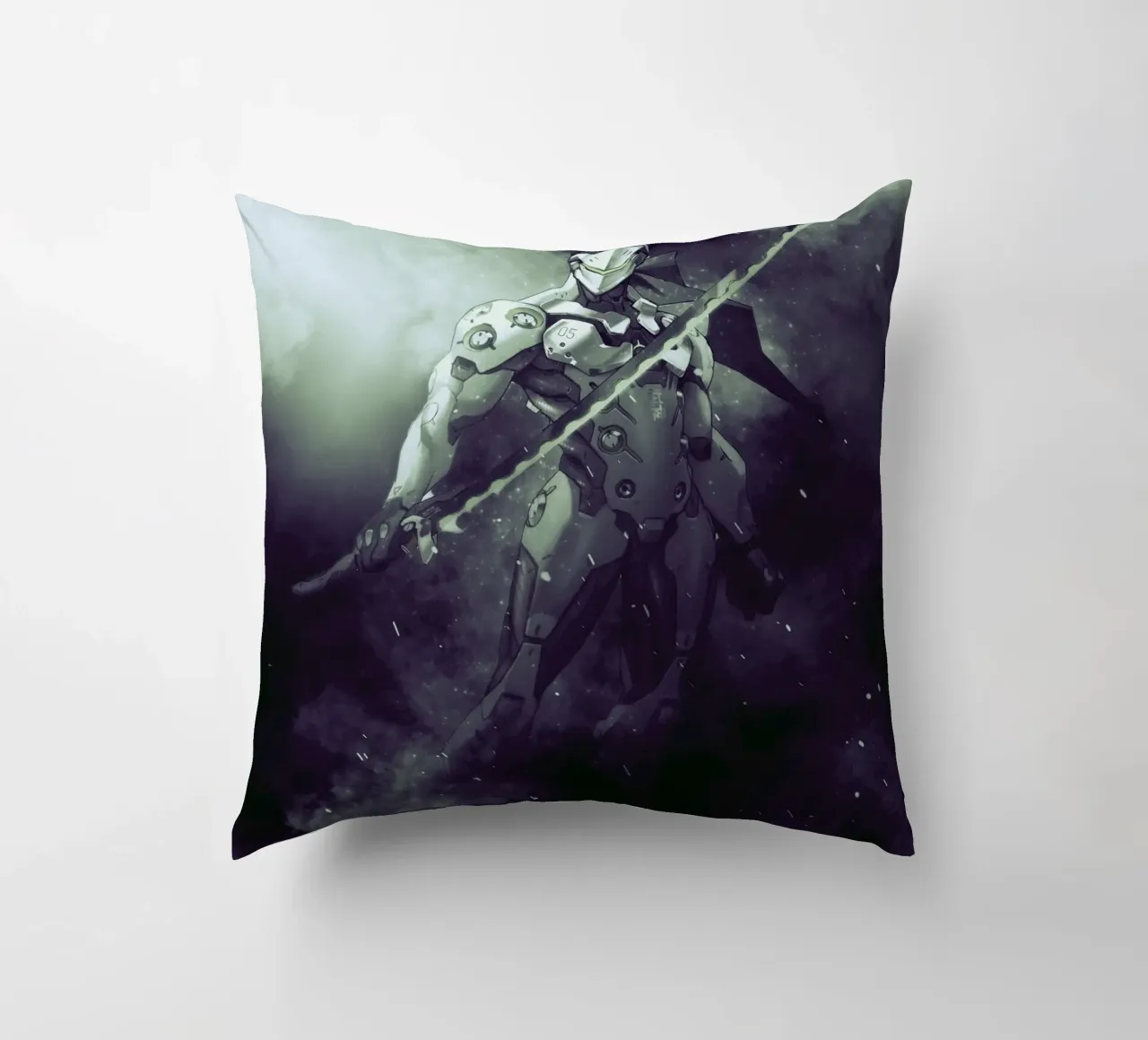 Genji Overwatch cuscino da FreeArtStudio