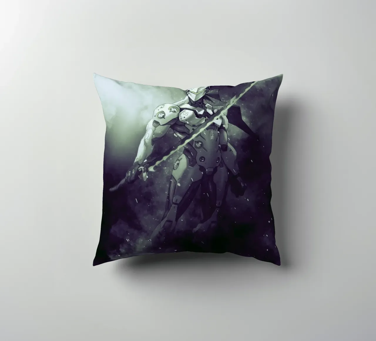 Genji Overwatch cuscino da FreeArtStudio