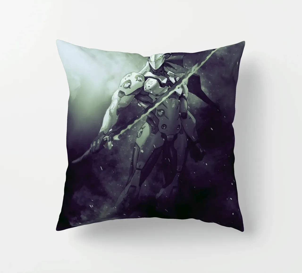 Genji Overwatch cuscino da FreeArtStudio