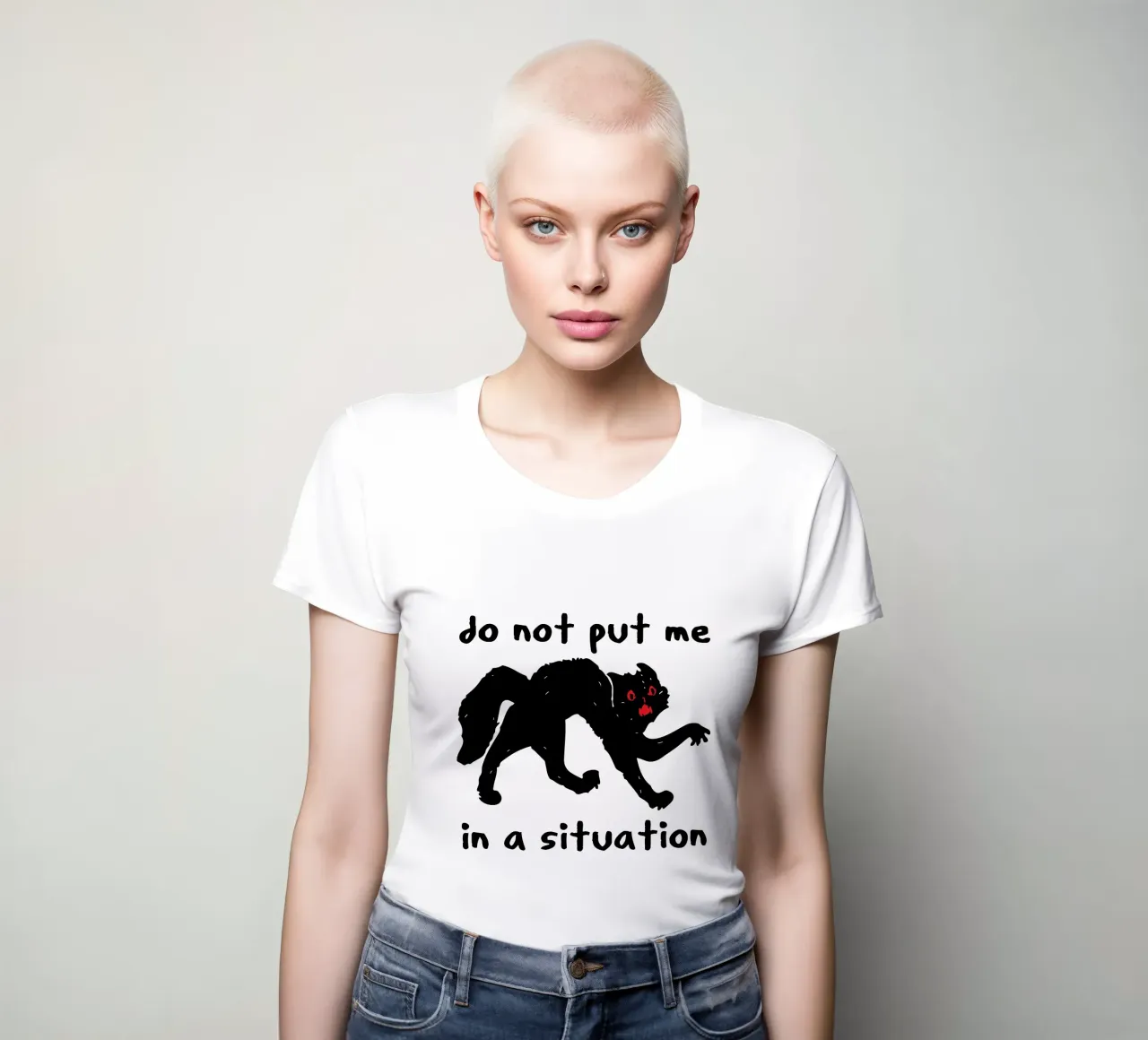 Non mettermi in una situazione - Meme stranamente specifico t-shirt da donna da the gondils