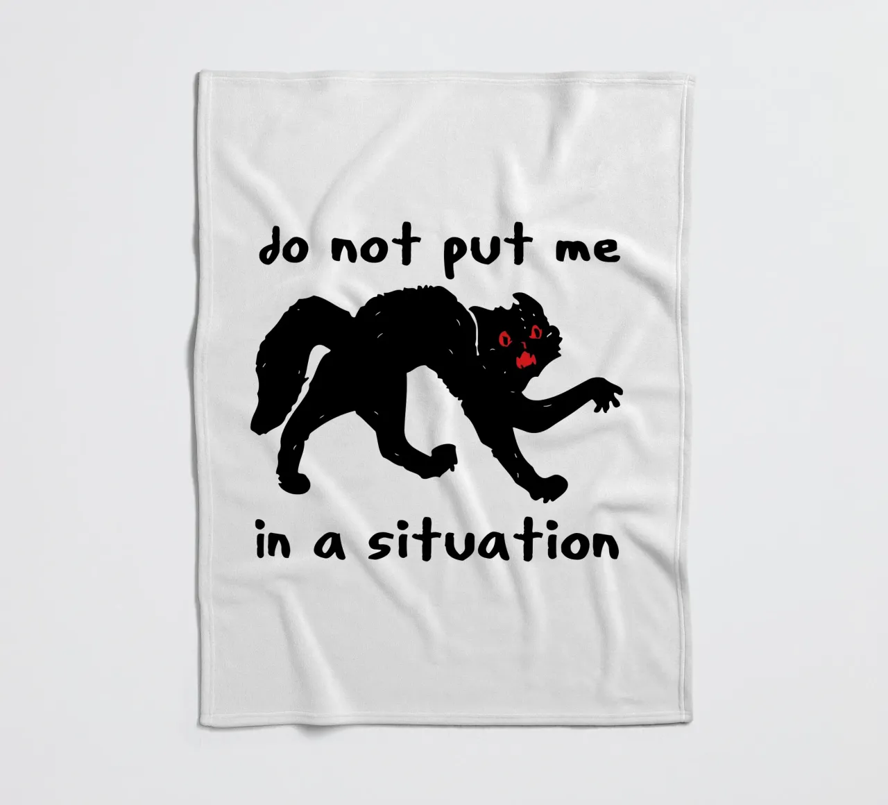 Non mettermi in una situazione - Meme stranamente specifico coperta in pile da the gondils
