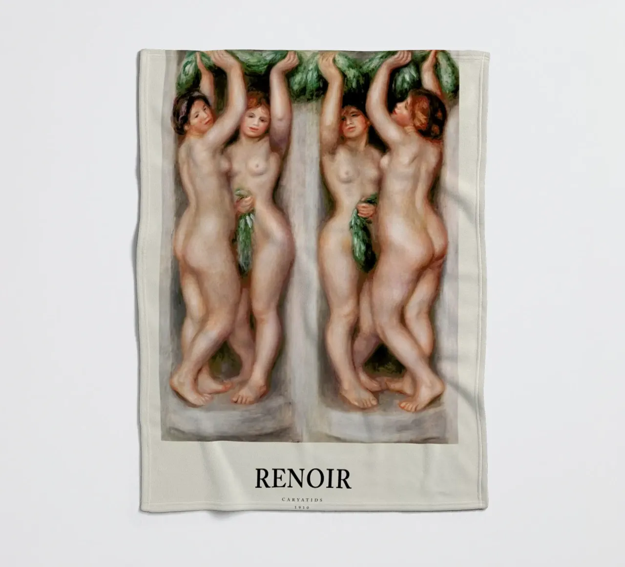 Renoir - Caryatids coperta in pile da Vintage by JUNIQE