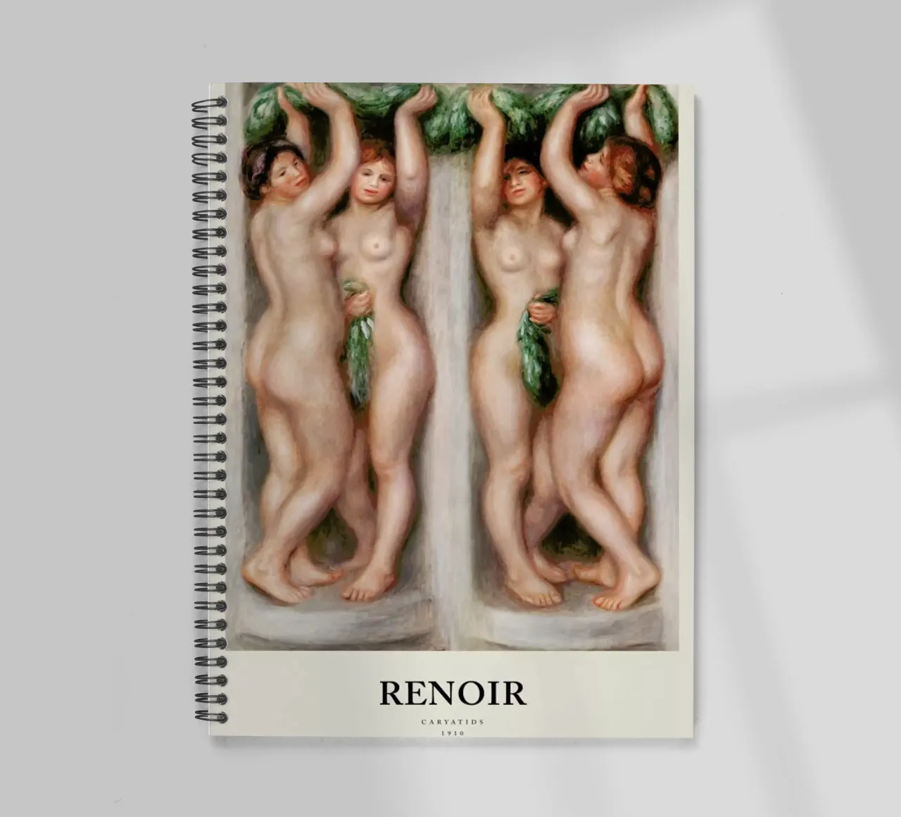 Renoir - Caryatids spiral notebook by Vintage by JUNIQE