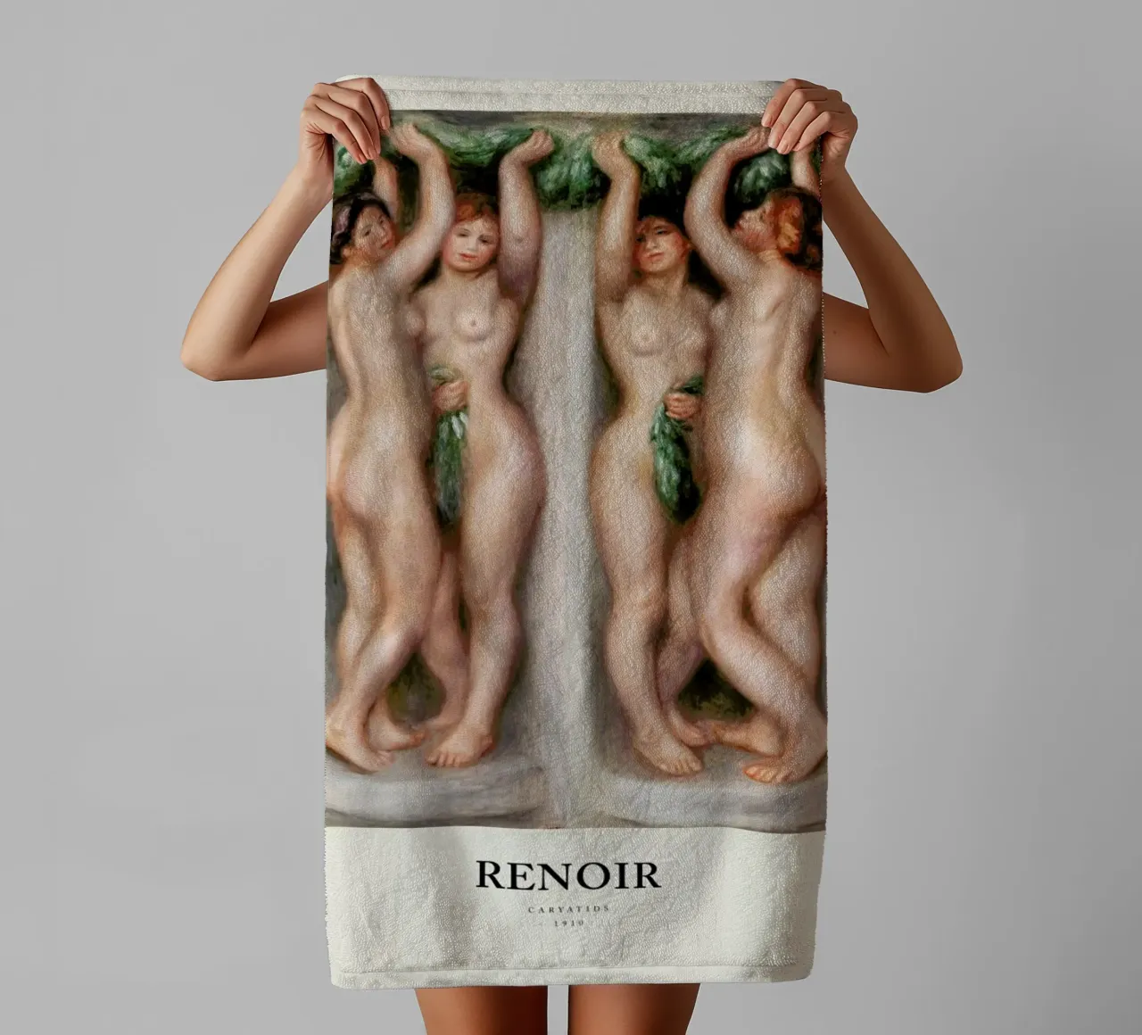 Renoir - Caryatids asciugamano da bagno da Vintage by JUNIQE