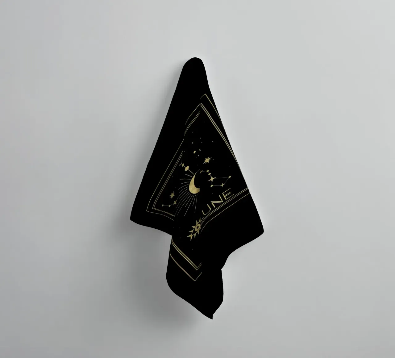 Das Sonnen-Tarot Gold Handtuch von cafelab
