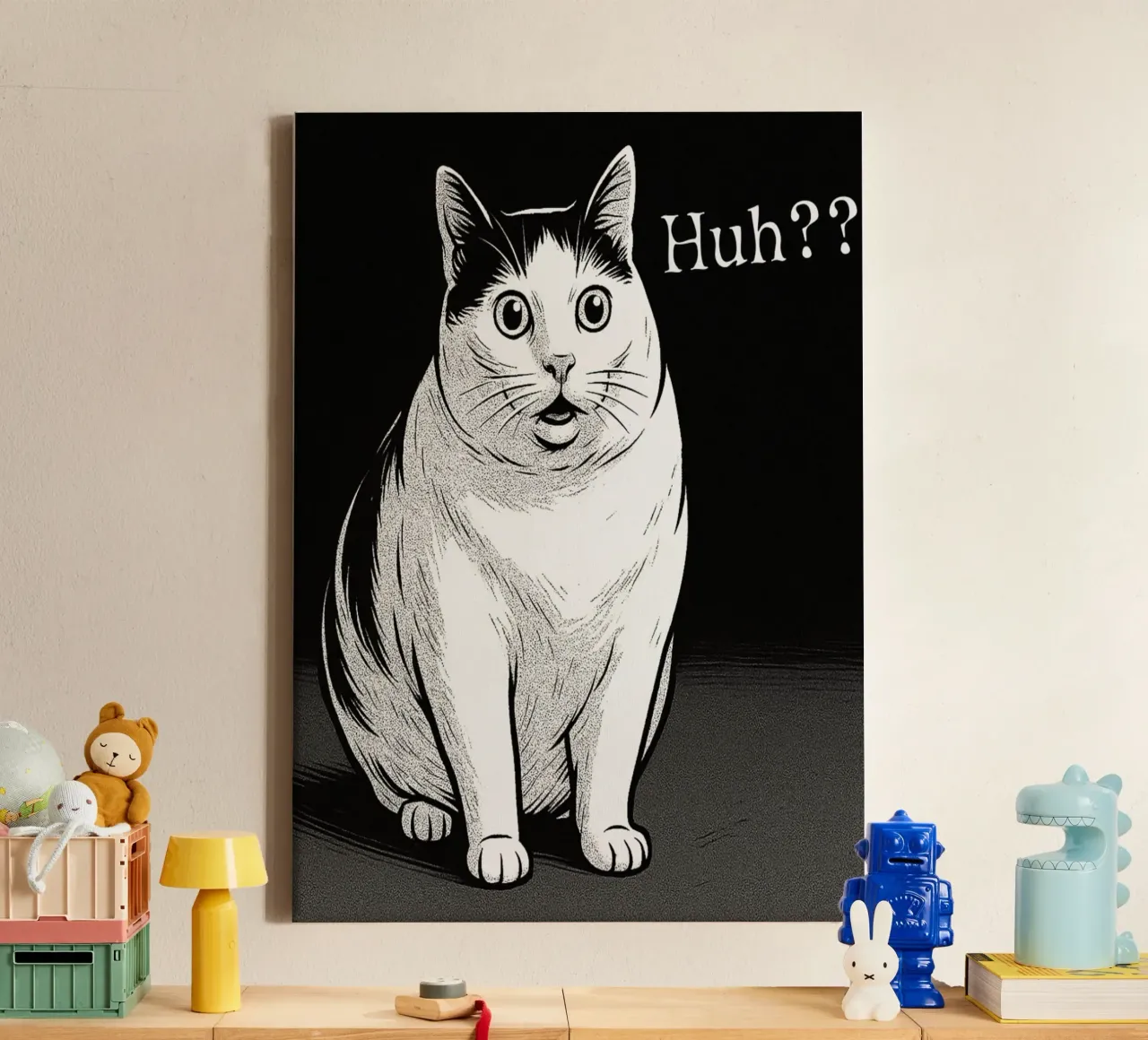 Grappige kat meme canvas met Baklijst van the gondils