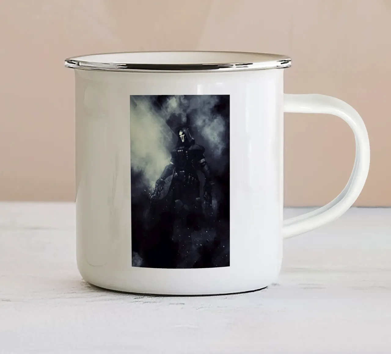 reaper overwatch tazza in smalto da FreeArtStudio
