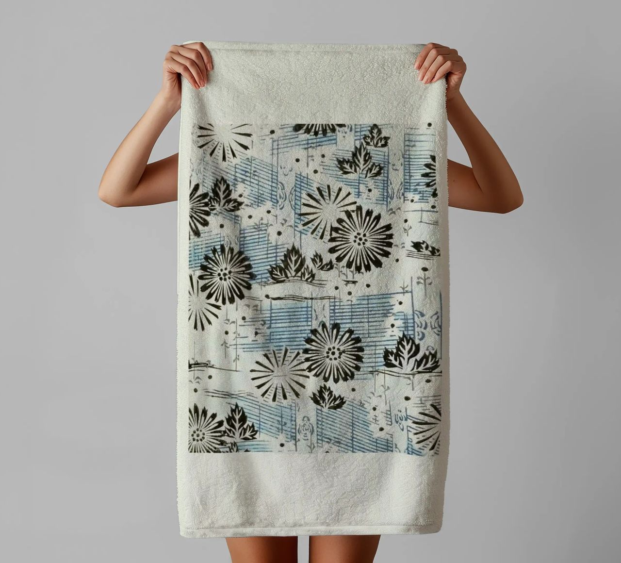 Shin-Bijutsukai - Blue Note towel by Vintage by JUNIQE