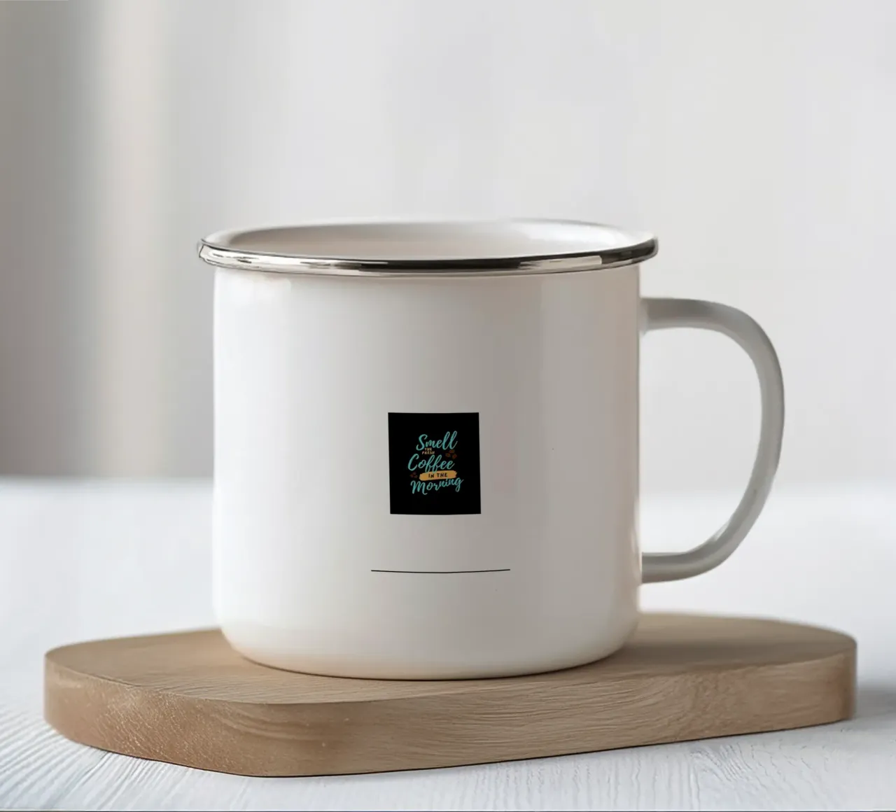 Profumo di caffè al mattino tazza in smalto da Agnazarshop