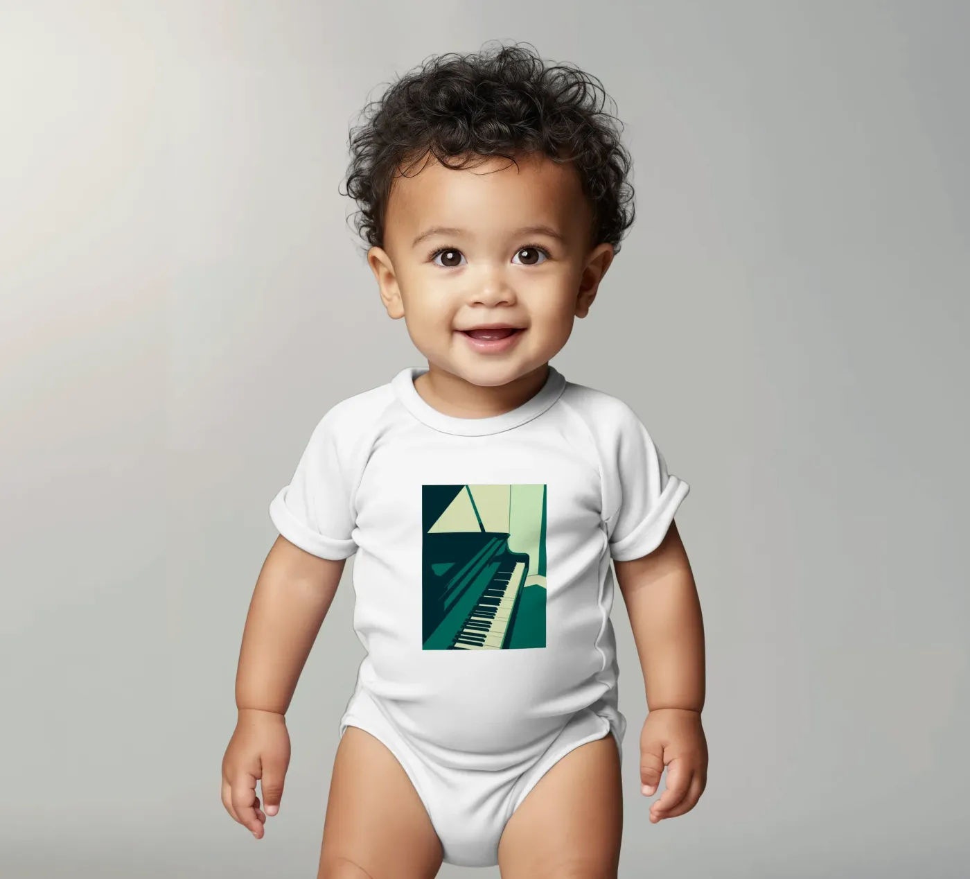 Piano body neonato maniche corte da MUSIC EDITION