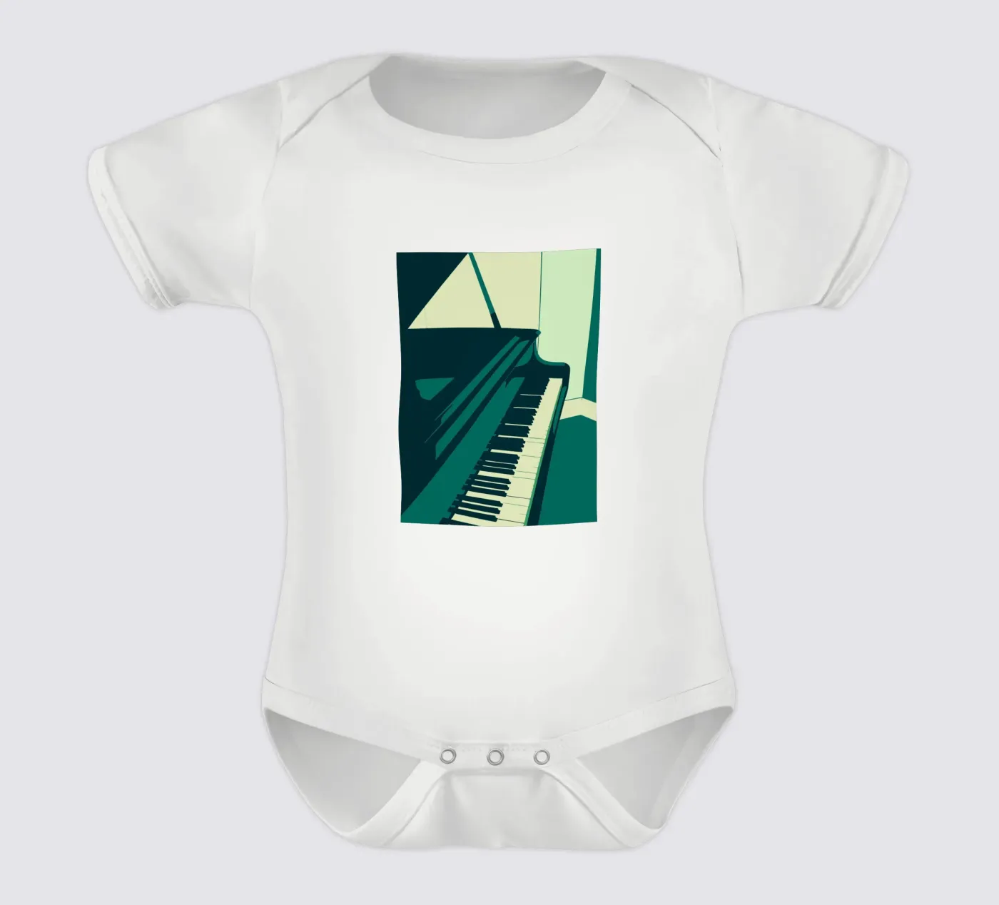 Piano body neonato maniche corte da MUSIC EDITION