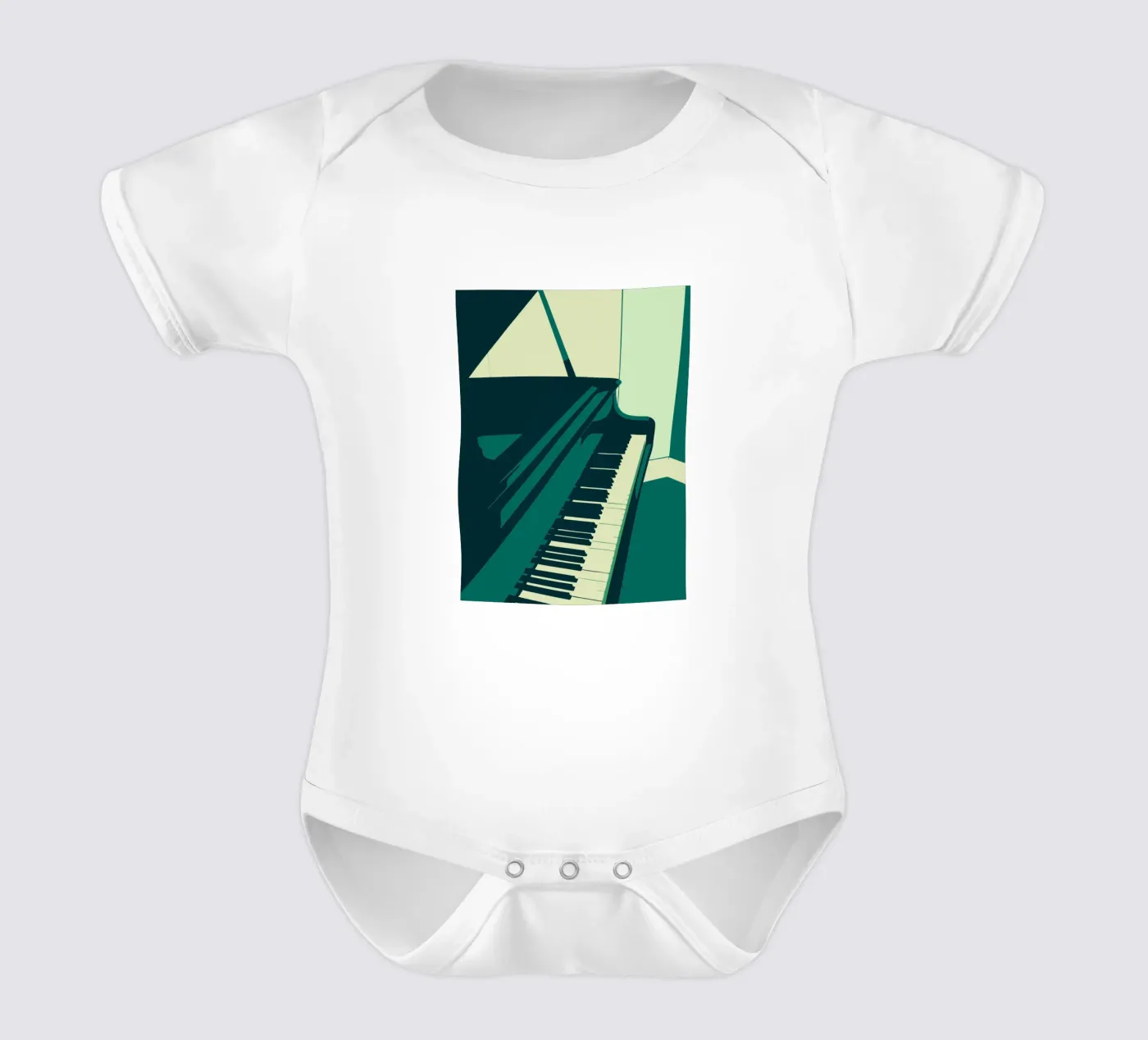 Piano body neonato maniche corte da MUSIC EDITION
