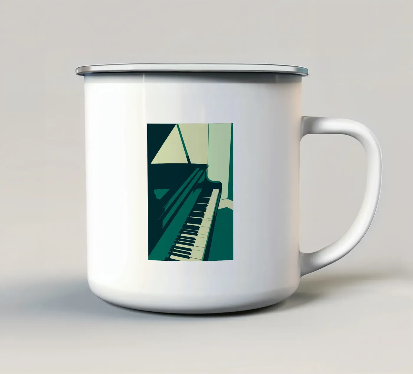Plan enamel mug by MUSIC EDITION
