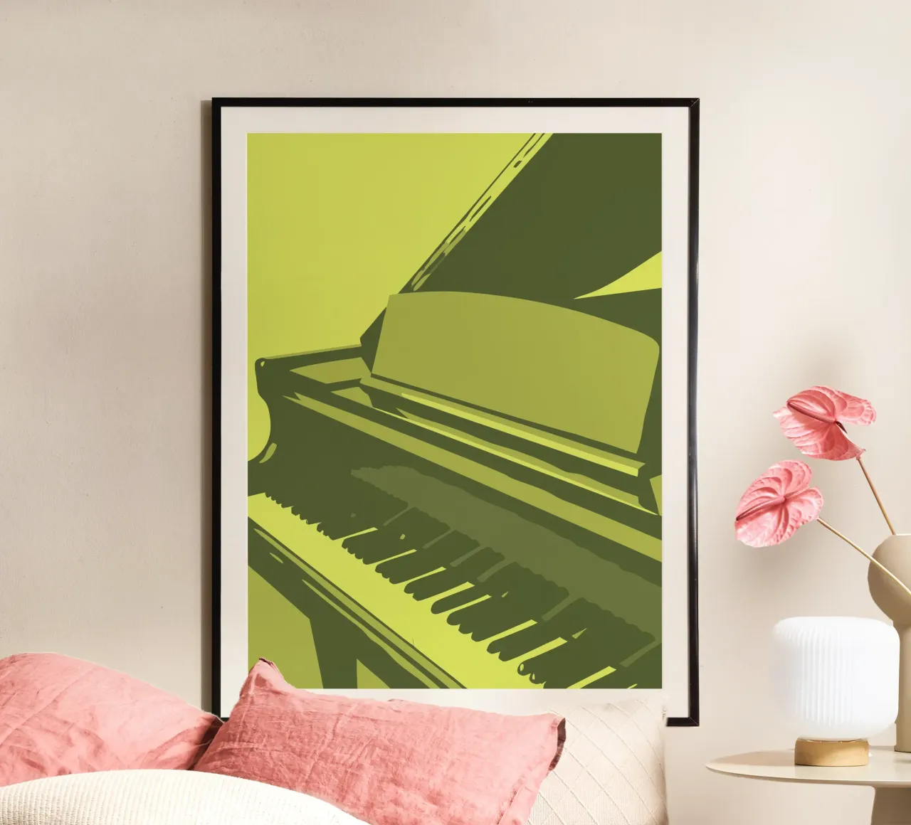 Piano poster con telaio in plastica da MUSIC EDITION