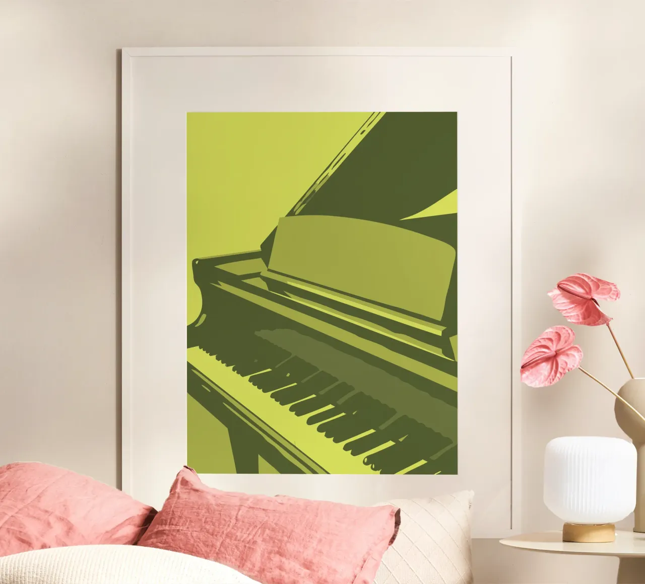 Piano poster con telaio in plastica da MUSIC EDITION
