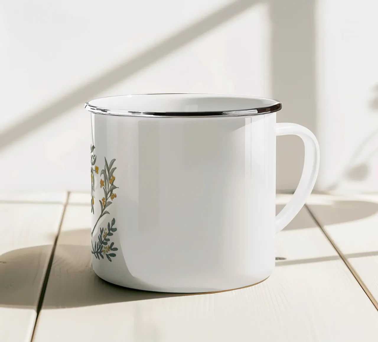 Jardin de Provence tazza in smalto da Femke Zwaan