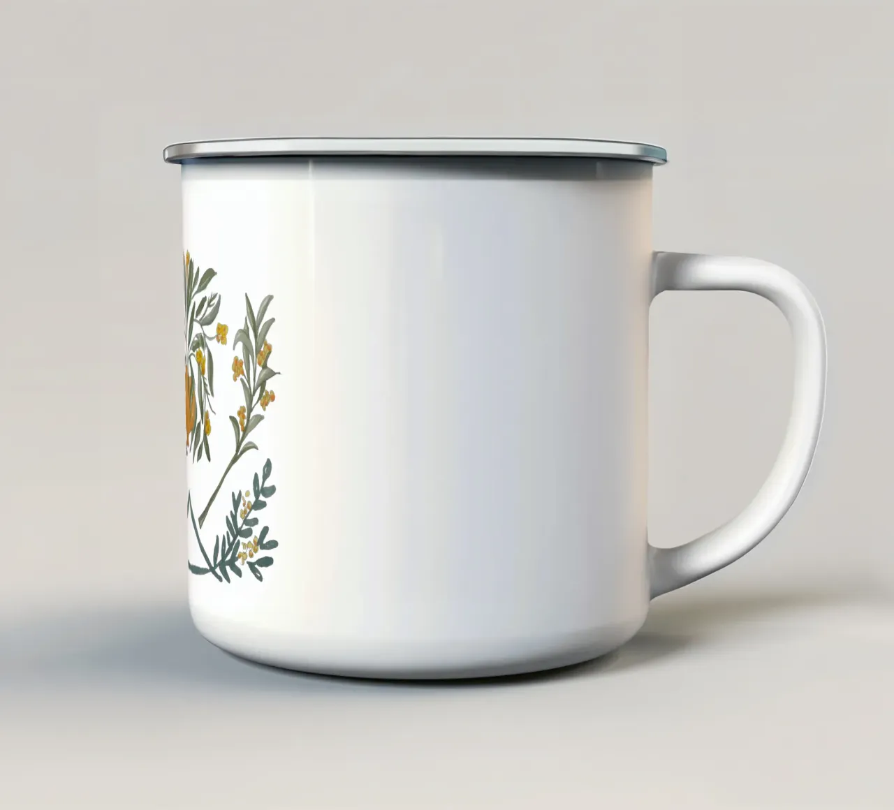 Jardin de Provence tazza in smalto da Femke Zwaan