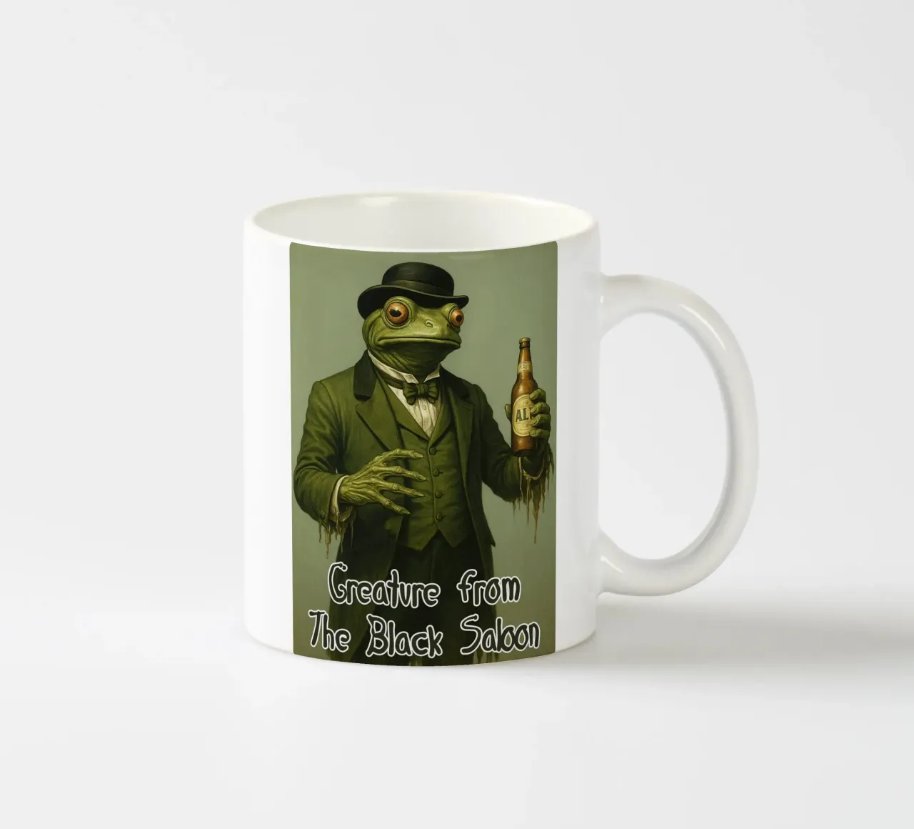 Sono una creatura del saloon nero tazza in ceramica da the gondils