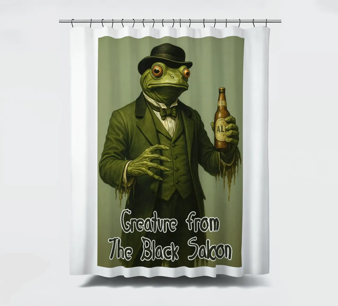 Ik ben een schepsel uit de zwarte saloon douchegordijn van the gondils