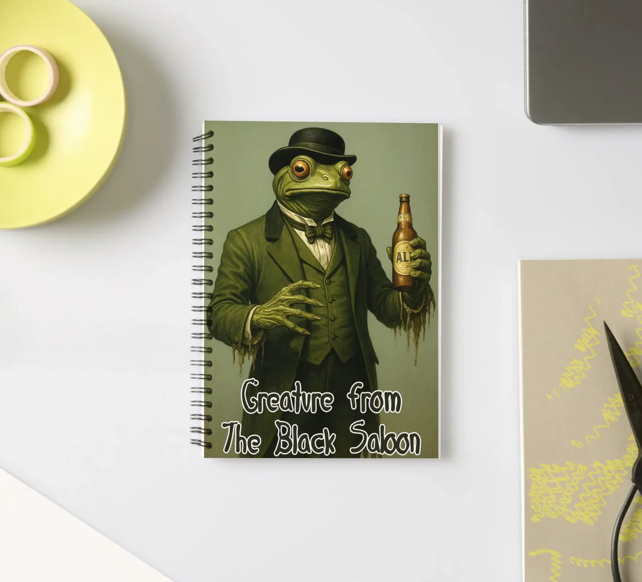 I'm A Creature From The Black Saloon spiral notebook by the gondils