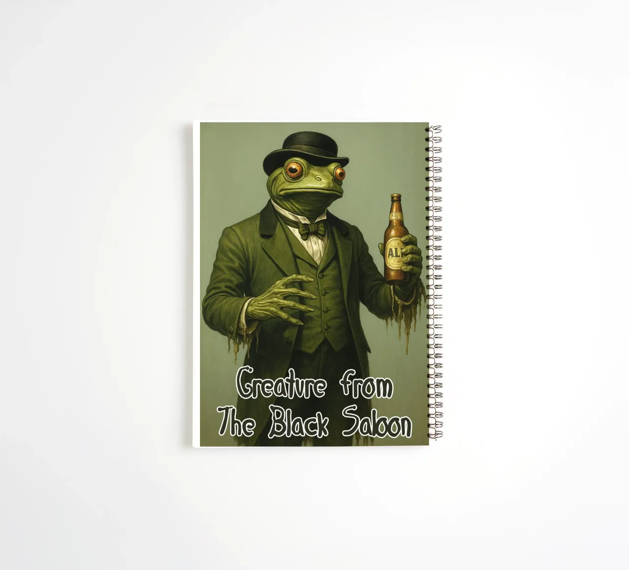 I'm A Creature From The Black Saloon spiral notebook by the gondils